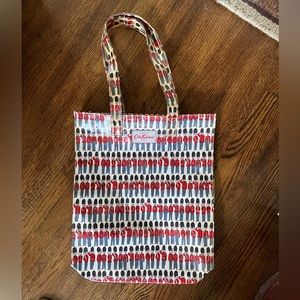 Cath Kidston London NWOT Coated Canvas Tote Shopping Bag Book Bag